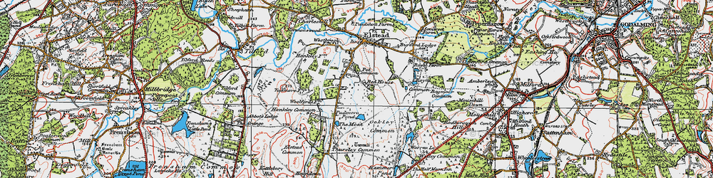 Old map of Bagmoor Common in 1919
