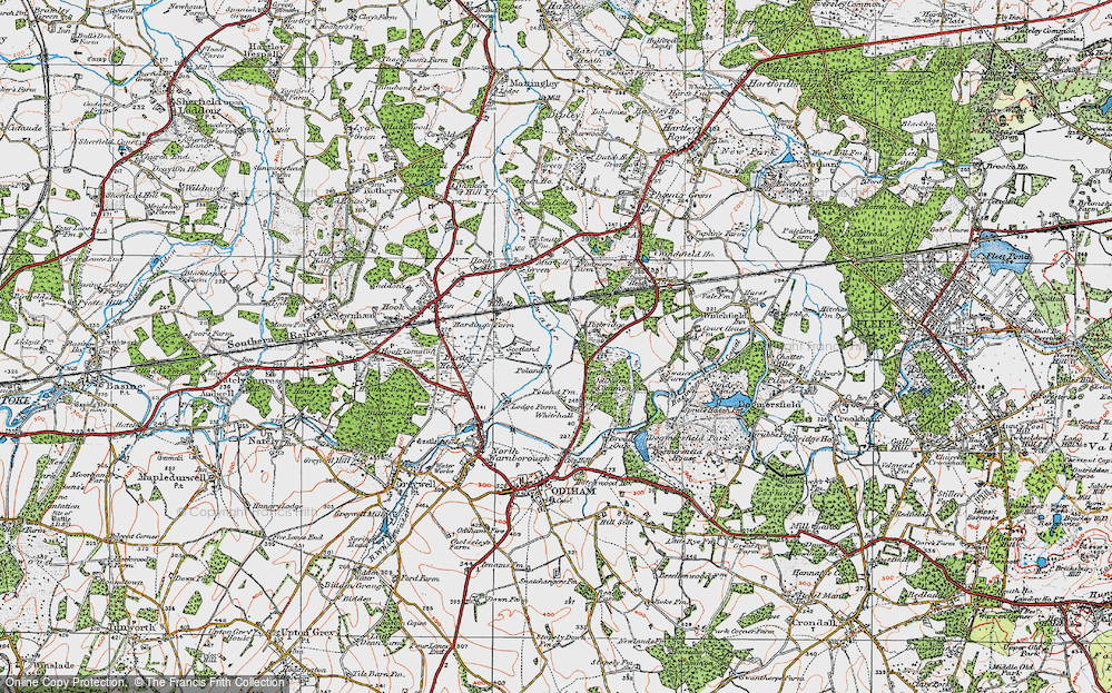 Old Map of Potbridge, 1919 in 1919