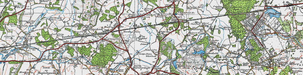 Old map of Potbridge in 1919