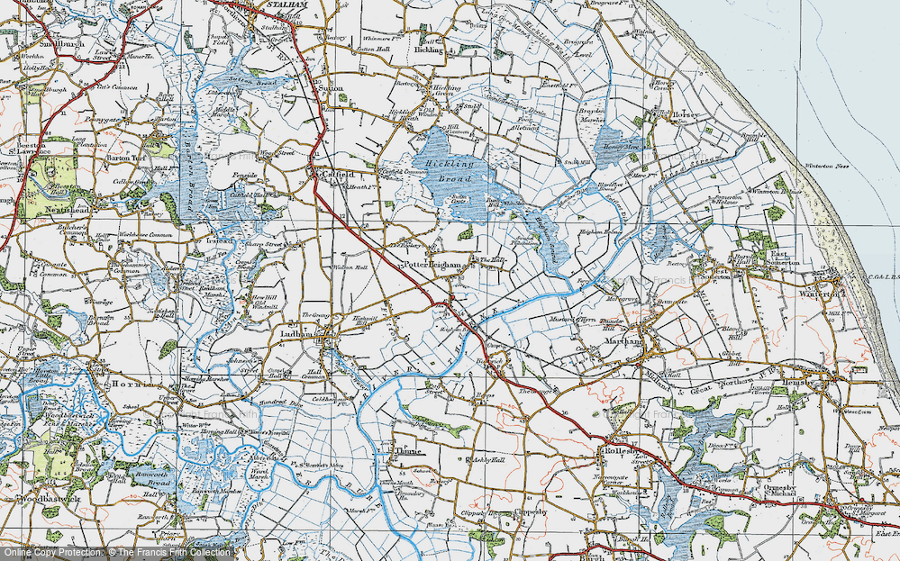 Old Map of Potter Heigham, 1922 in 1922