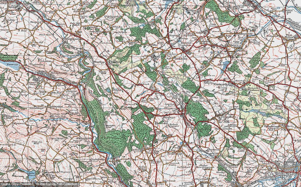 Old Map of Potter Hill, 1924 in 1924