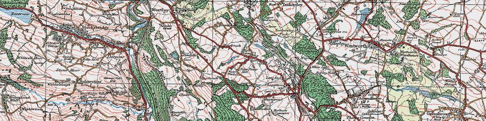 Old map of Potter Hill in 1924