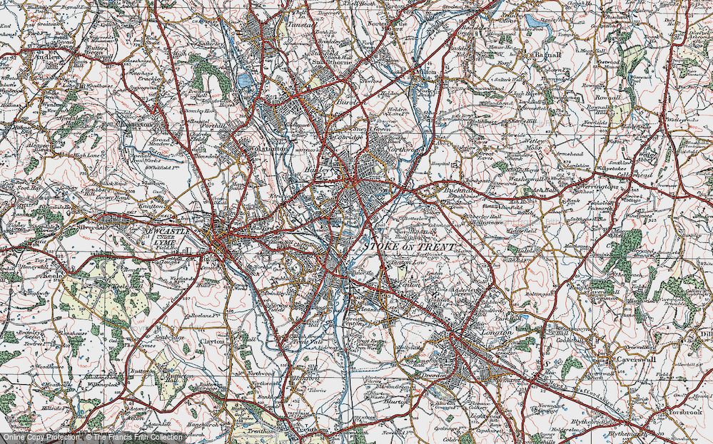 Old Map of Potteries, The, 1921 in 1921