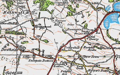 Old map of Potters Hill in 1919