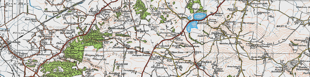 Old map of Potters Hill in 1919
