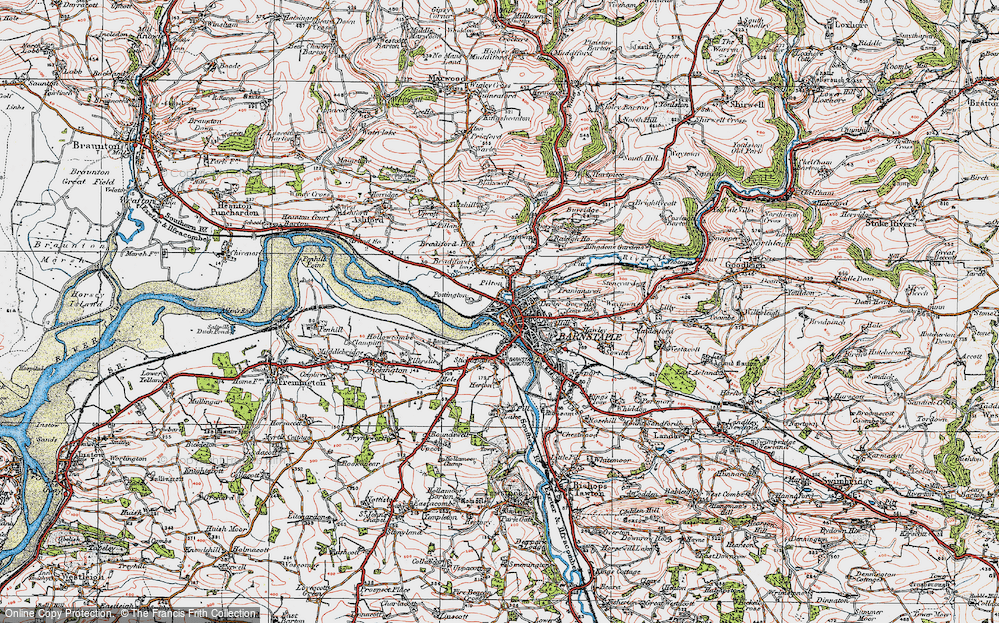 Old Map of Pottington, 1919 in 1919