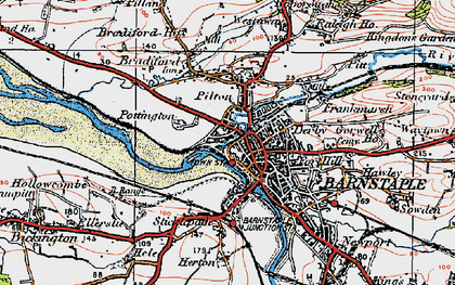 Old map of Pottington in 1919