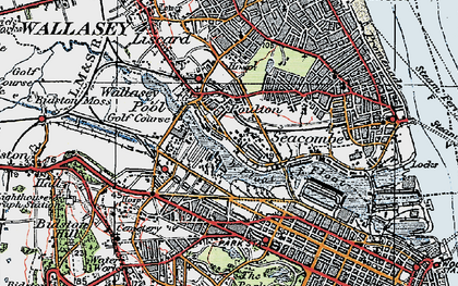Old map of West Float in 1923