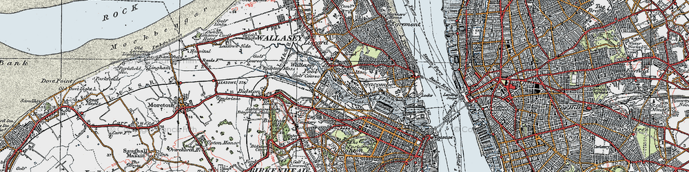 Old map of West Float in 1923
