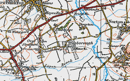 Old map of Pound in 1919