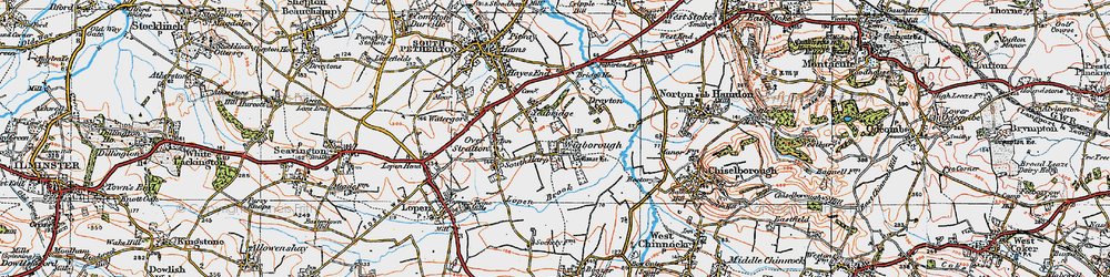 Old map of Pound in 1919