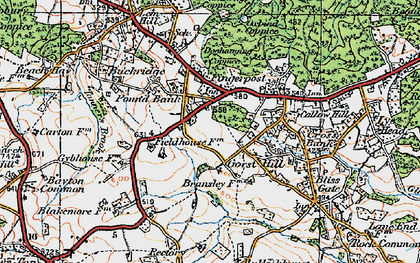 Old map of Pound Bank in 1920