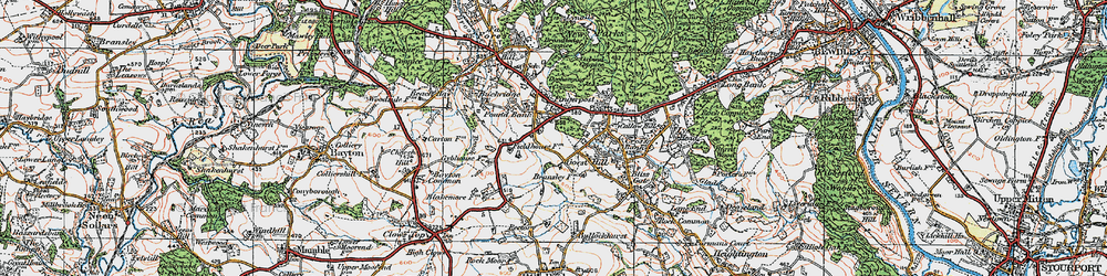 Old map of Pound Bank in 1920