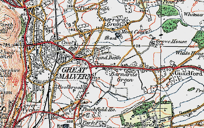 Old map of Pound Bank in 1920
