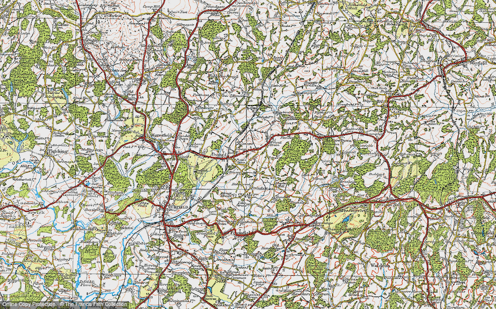Old Map of Pound Green, 1920 in 1920