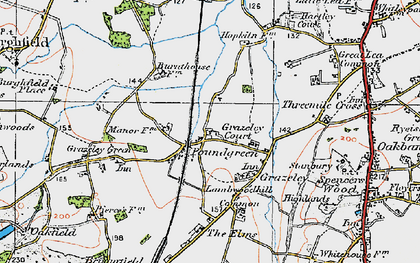 Old map of Burnthouse Br in 1919