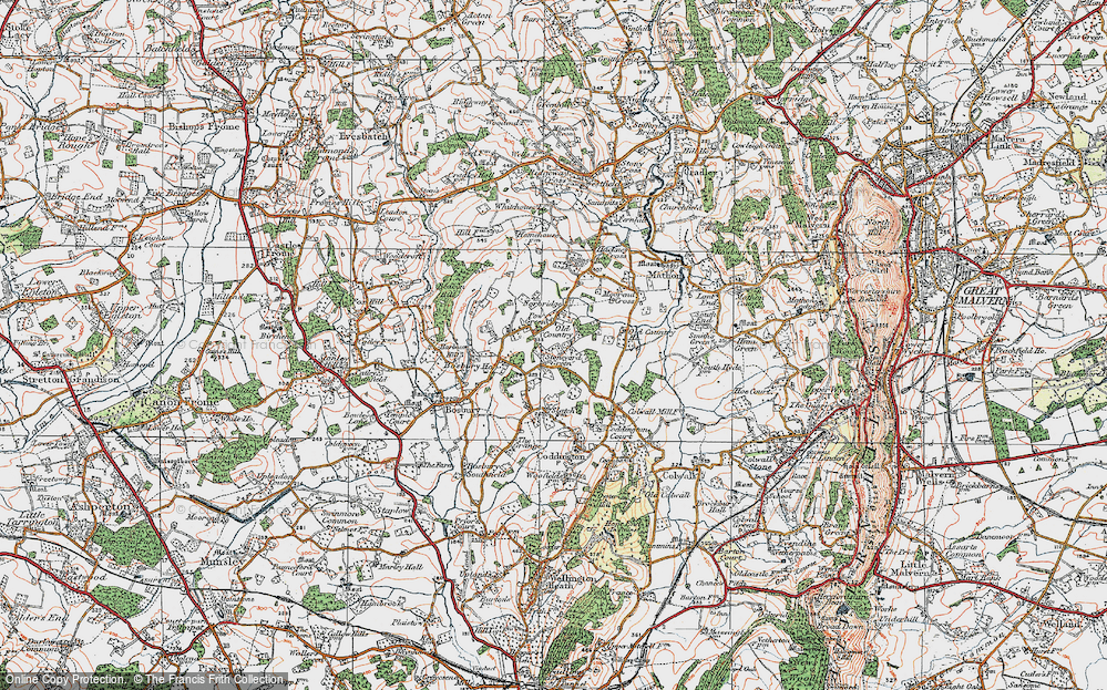 Old Map of Pow Green, 1920 in 1920