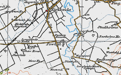 Old map of Powhill in 1925