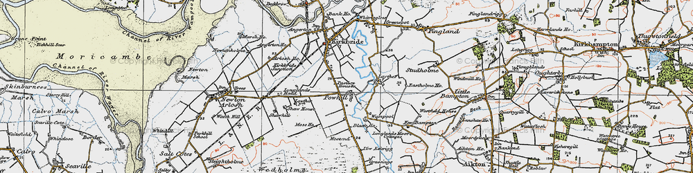 Old map of Mossend in 1925