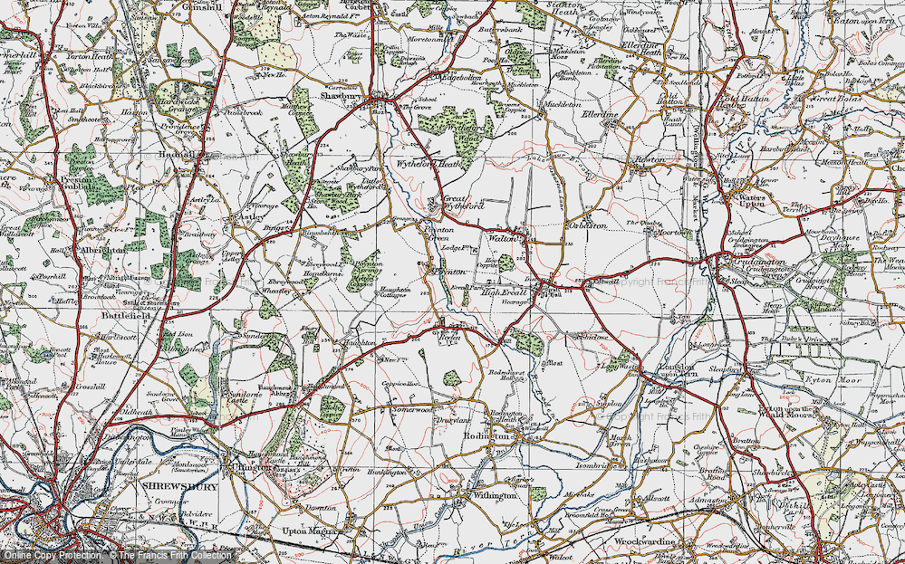 Old Map of Poynton, 1921 in 1921
