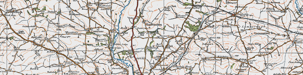 Old map of Poyston in 1922