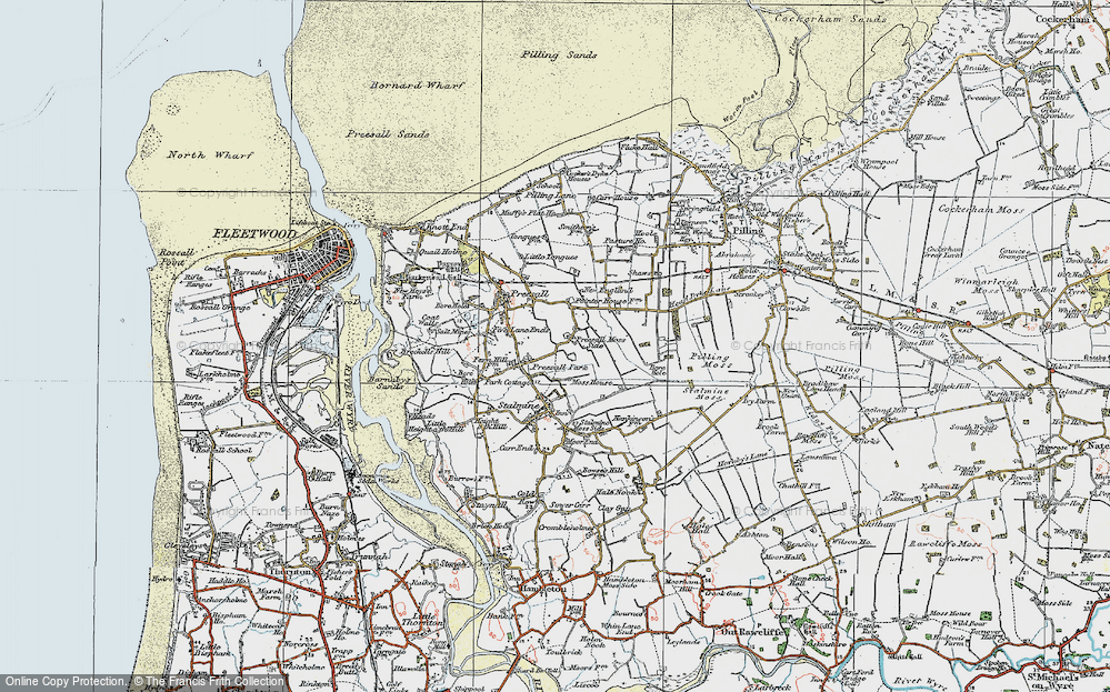 Old Map of Preesall Park, 1924 in 1924