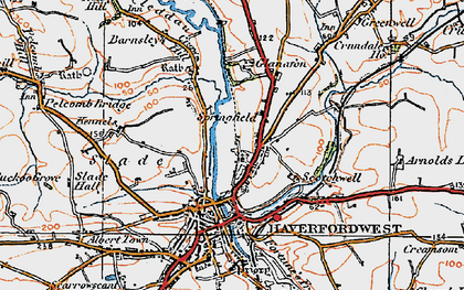 Old map of Prendergast in 1922