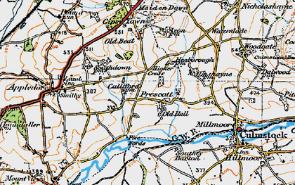 Old map of Prescott in 1919