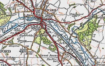 Old map of Presdales in 1919