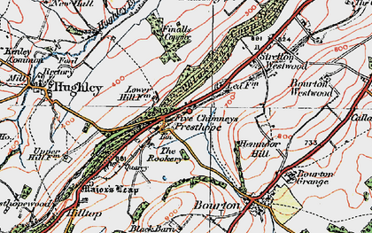 Old map of Presthope in 1921