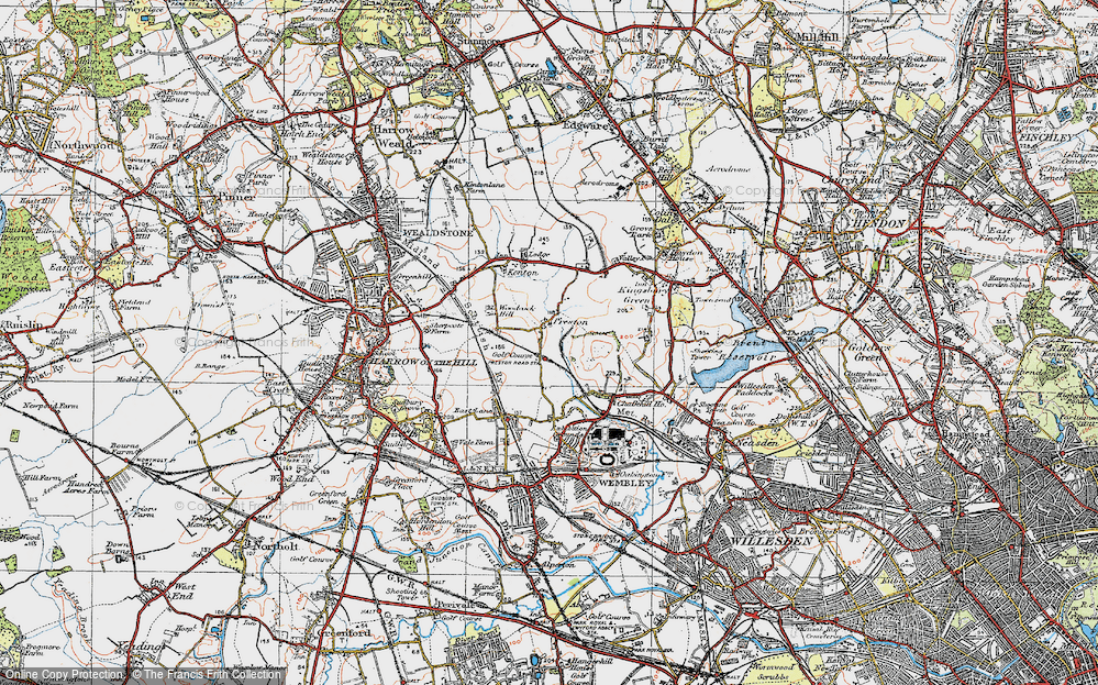Old Map of Preston, 1920 in 1920