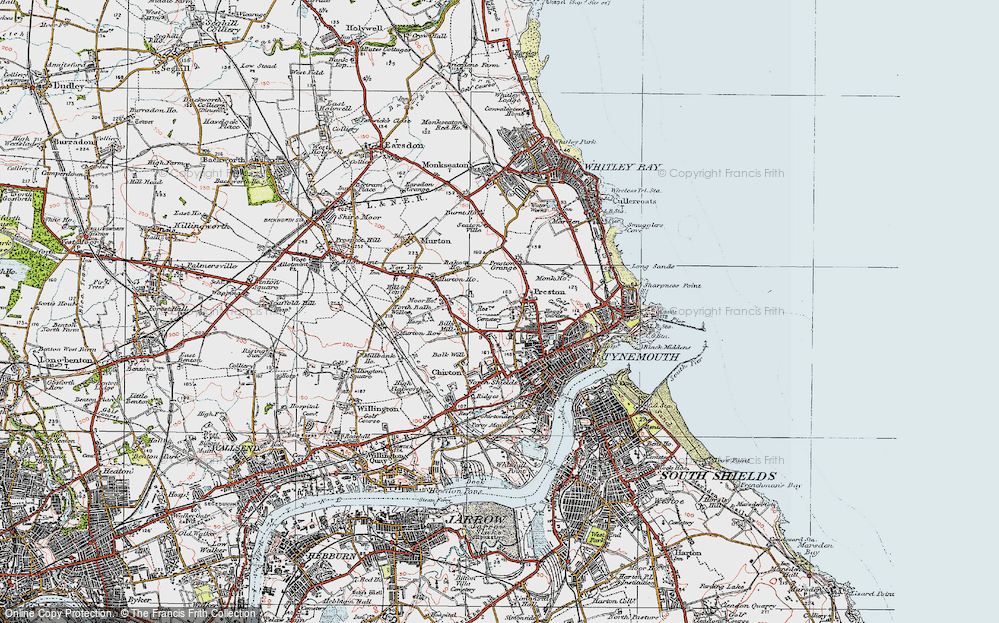 Old Map of Preston, 1925 in 1925