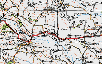 Old map of Preston Bowyer in 1919