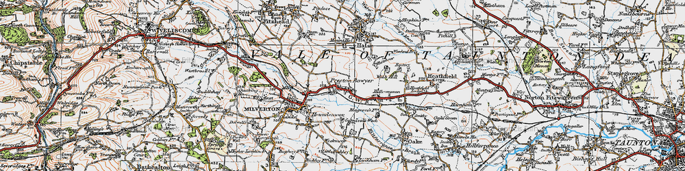 Old map of Preston Bowyer in 1919