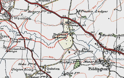 Old map of Preston Deanery in 1919
