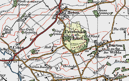 Old map of Prestwold in 1921