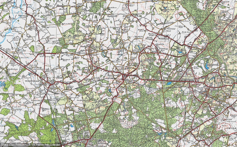 Old Map of Priestwood, 1919 in 1919