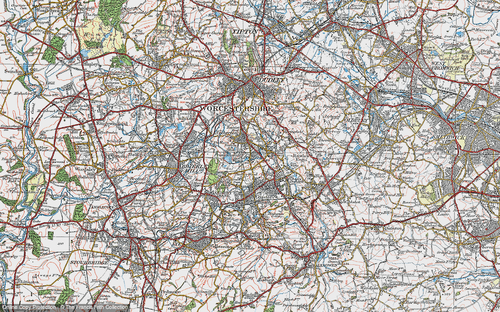 Old Map of Primrose Hill, 1921 in 1921
