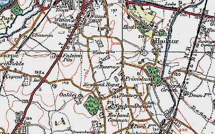 Old map of Primsland in 1919