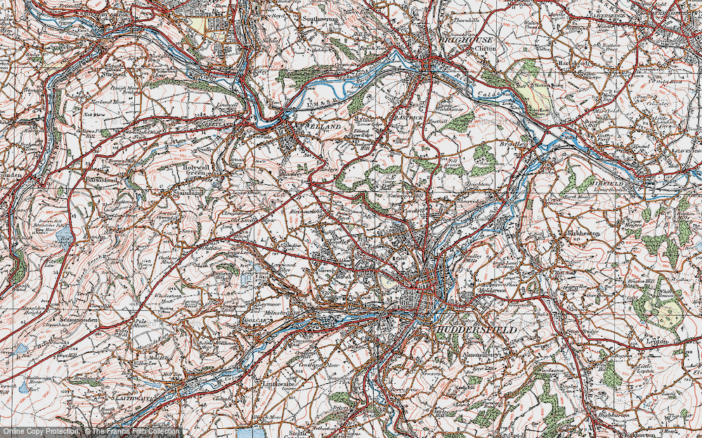 Historic Ordnance Survey Map of Prince Royd, 1925