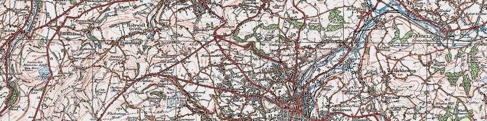 Old map of Prince Royd in 1925