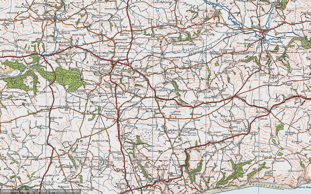 Old Map of Princes Gate, 1922 in 1922