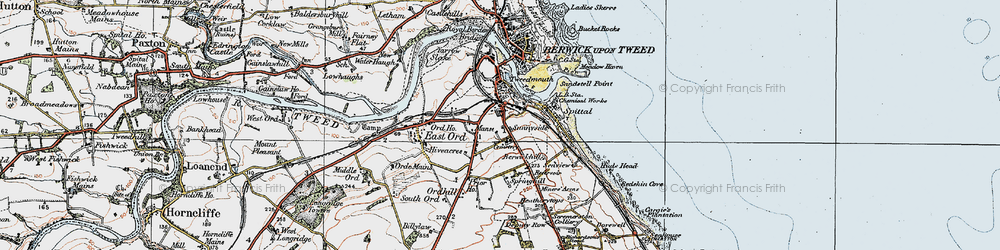 Old map of Prior Park in 1926