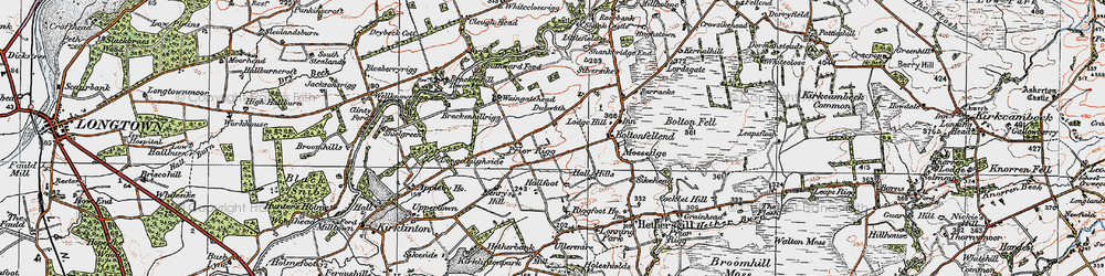 Old map of Jenkinstown in 1925