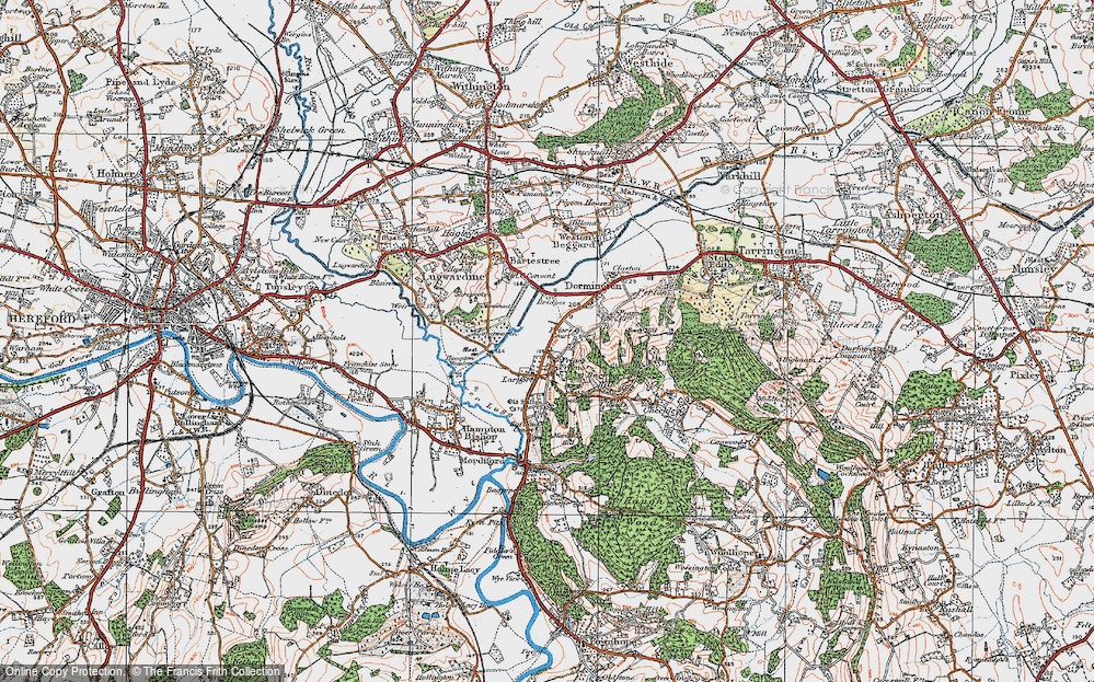 Old Map of Prior's Frome, 1920 in 1920