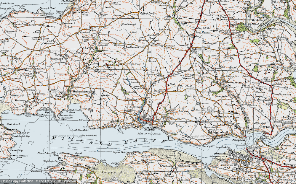 Old Map of Priory, 1922 in 1922