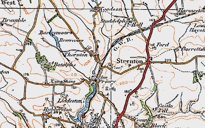 Old map of Priory in 1922