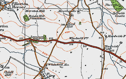 Old map of Priory Hall in 1919