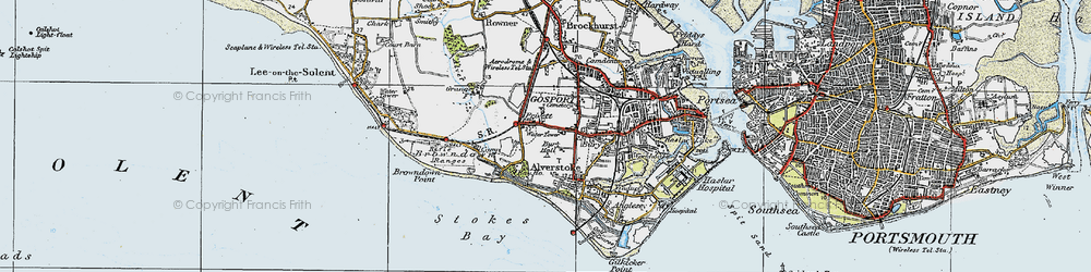 Old map of Privett in 1919