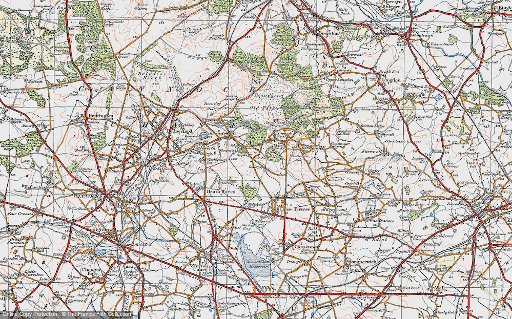 Old Map of Prospect Village, 1921 in 1921